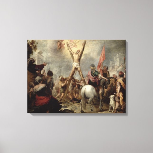 Lienzo El martirio de San Andrés, 1675-82 (petróleo en ca (Anverso)