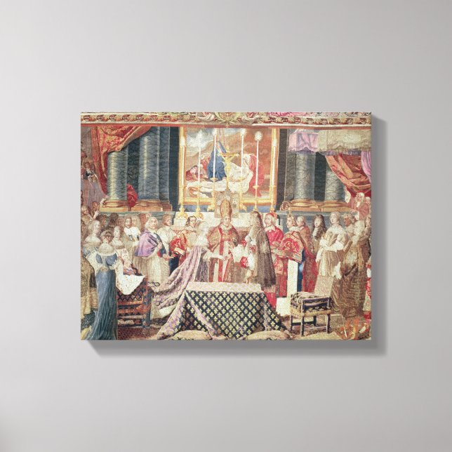 Lienzo El matrimonio del rey (Anverso)