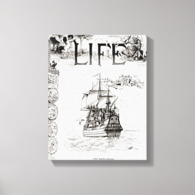 Lienzo El Mayflower, portada de 'Life' (Anverso)