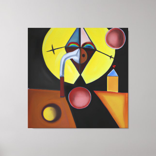 Lienzo El Médico de la peste - Pintura de petróleo (Anverso)