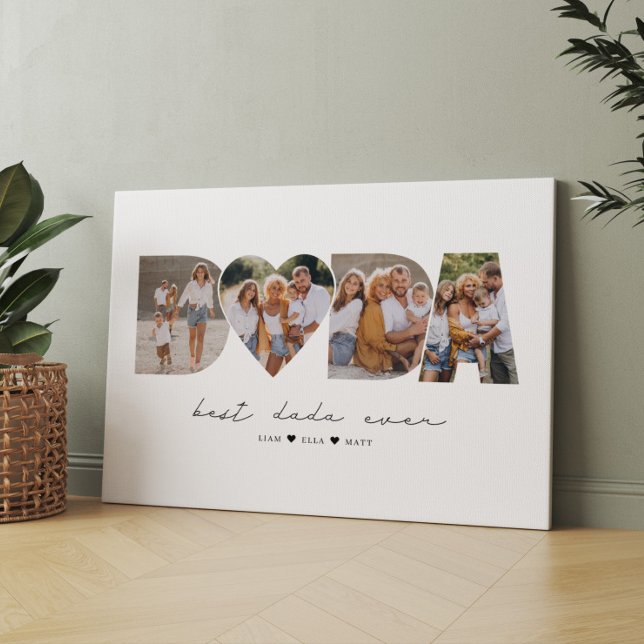 Lienzo El mejor Dada del Día del Primer Padre del Collage (Subido por el creador)