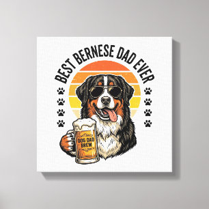 Lienzo El Mejor Diseño de Camiseta de Cerveza para Perro 