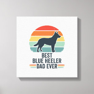 Lienzo El Mejor Diseño de Camiseta de Perro Vintage de Pa