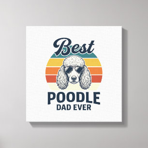Lienzo El Mejor Papá Caniche de Todos los Tiempos Camiset