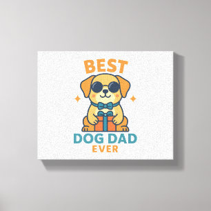 Lienzo El Mejor Papá Perro de Todos los Tiempos - Camiset