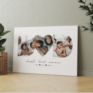 Lienzo El mejor regalo de Collage de fotos moderno para e