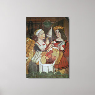 Lienzo El mercado de la verdura