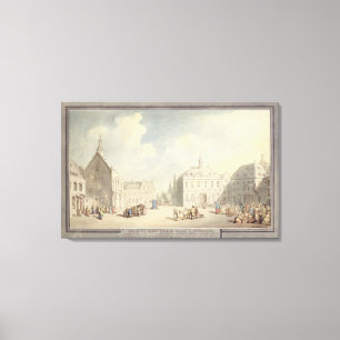 Lienzo El mercado en Juliers en Westfalia, 1791 (p