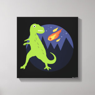 Lienzo El meteorito que se pegó