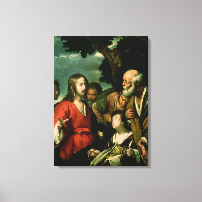 Lienzo El milagro de los palos y pescadillos, c.1630 (Anverso)