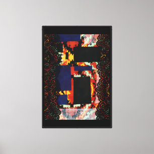 Lienzo El Mixed Media Lace Up