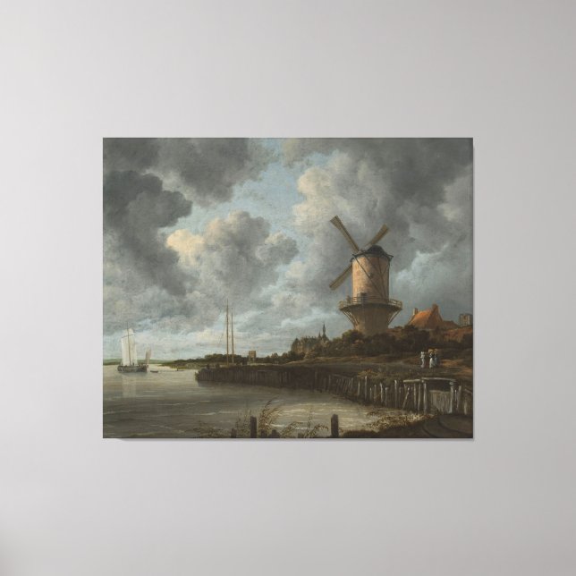 Lienzo El molino de viento en Wijk bij Duurstede, Jacob I (Anverso)