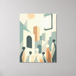 Lienzo El momento anterior - Dudas y silencio