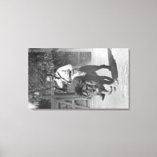 Lienzo EL Monte, granja del león del gay de CA - montar 