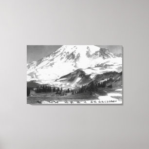 Lienzo El Monte Rainier, Mazama Ridge de la travesía de