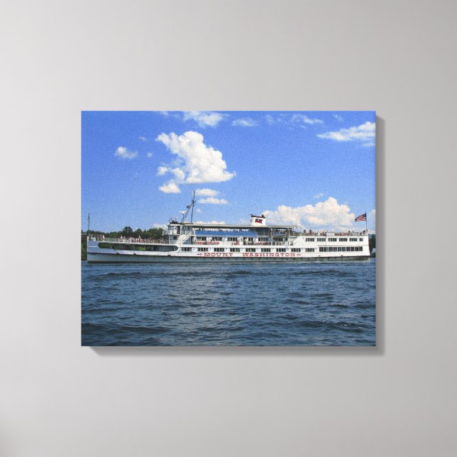 Lienzo El Monte Washington en el Lago Winnipesaukee Canva (Anverso)