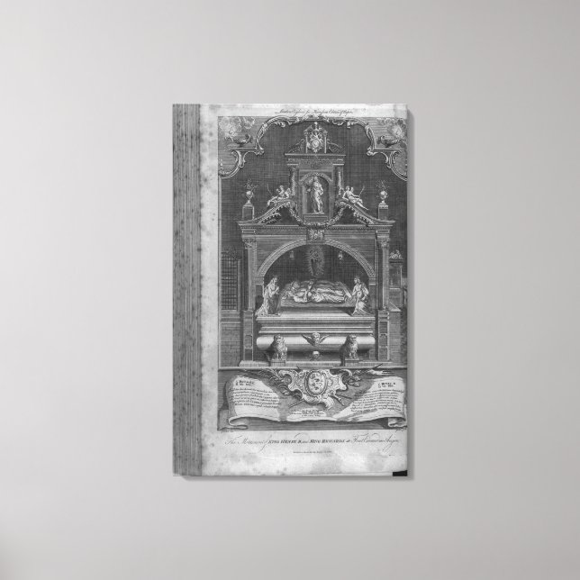 Lienzo El monumento a Enrique II y a Richard I (Anverso)