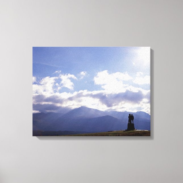 Lienzo El Monumento al Comando Escocia (Anverso)