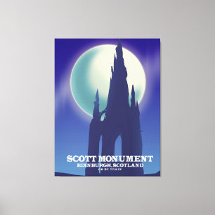Lienzo El Monumento Scott, Edimburgo, Escocia