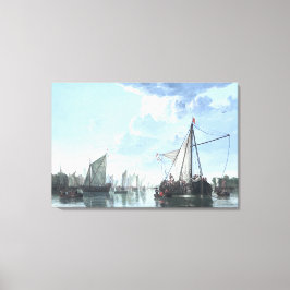 Lienzo El Mosa en Dordrecht por día