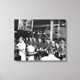 Lienzo El mostrador de almuerzo de Pete, 1950