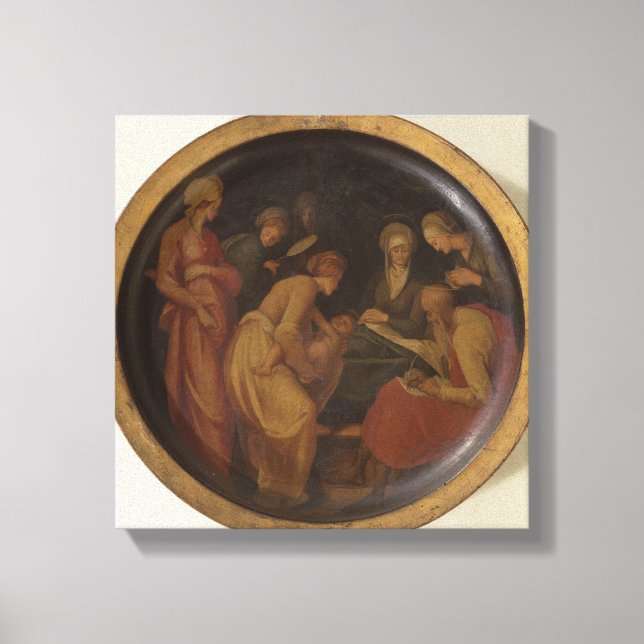 Lienzo El nacimiento de San Juan Bautista, c.1526 (aceite (Anverso)