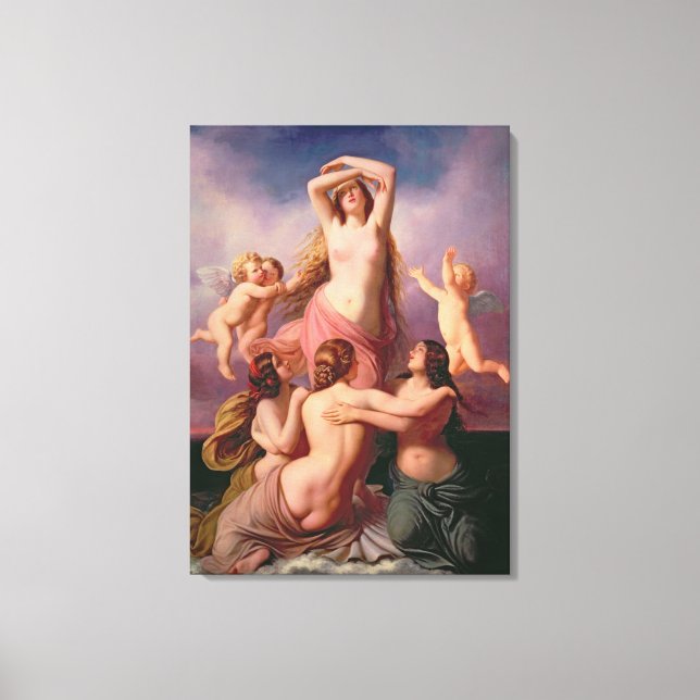 Lienzo El nacimiento de Venus, 1846 (Anverso)