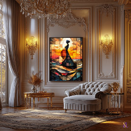 Lienzo El Nacimiento de Venus Mosaico de Vidrio Artístico