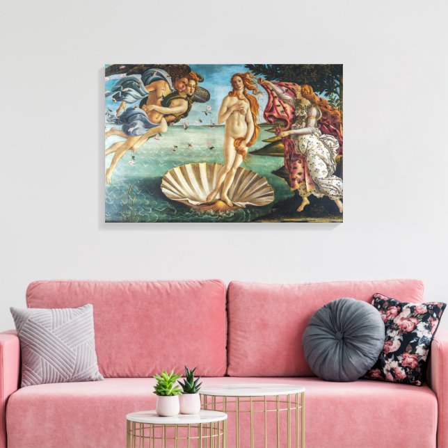 Lienzo El nacimiento de Venus | Sandro Botticelli | (Insitu (Sala de estar))