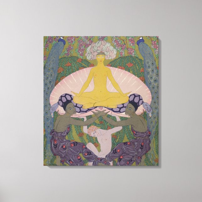 Lienzo El nacimiento de Venus (tinta y W/c sobre papel) ( (Anverso)