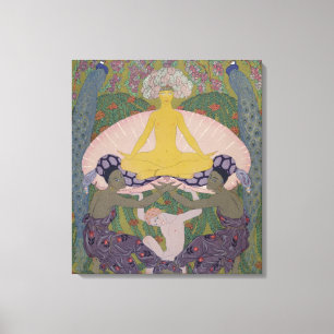 Lienzo El nacimiento de Venus (tinta y W/c sobre papel) (