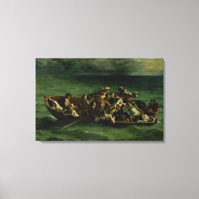 Lienzo El naufragio de Don Juan, 1840 (Anverso)