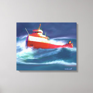 LIENZO EL NAUFRAGIO DEL EDMUND FITZGERALD