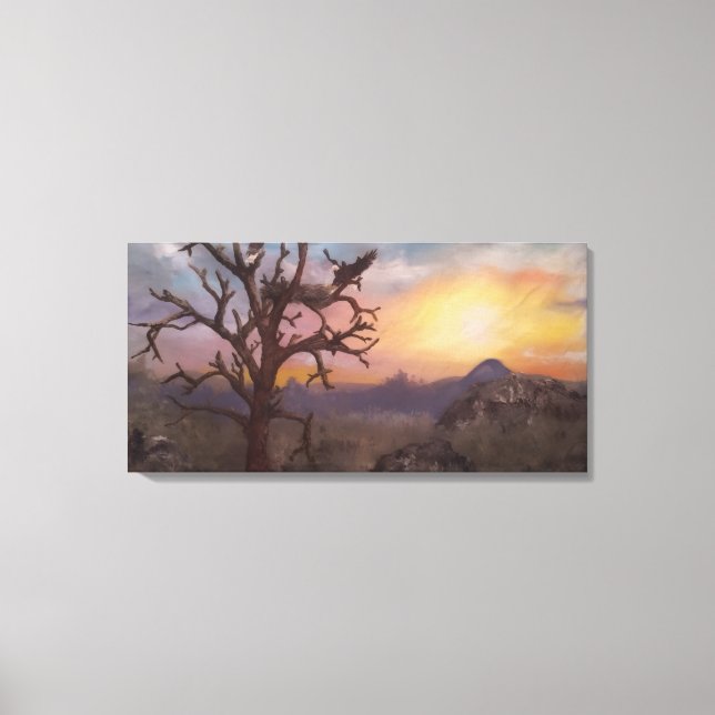 Lienzo El Nido del Águila (Anverso)