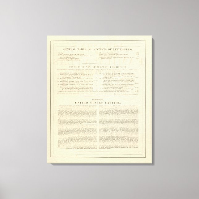 Lienzo El nuevo Atlas Ilustrado de Verso Johnson (Anverso)