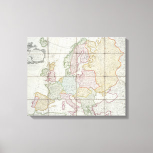 Lienzo El nuevo mapa de Wallis de Europa