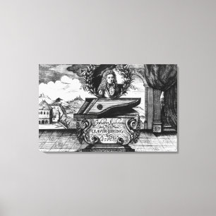 Lienzo El nuevo piano practica, 1689