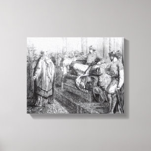 Lienzo El obispo de Salisbury antes de Saladin