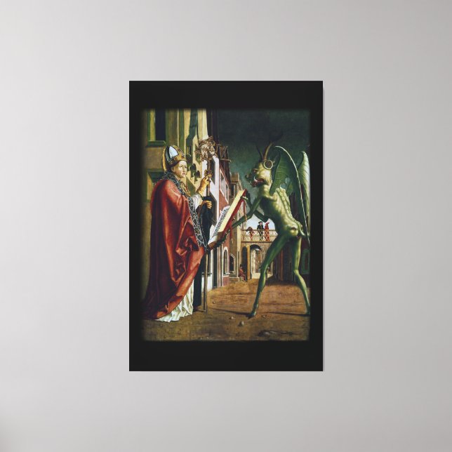 Lienzo El Obispo y la Bestia - 40x60 ENORME (Anverso)