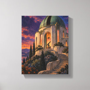 Lienzo El Observatorio de Jade en Persimmon Dusk - Neo De