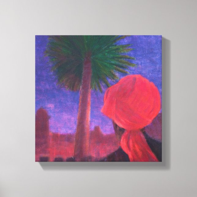 Lienzo El ocaso rojo turco Jodhpur 2012 (Anverso)