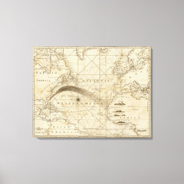 Lienzo El océano Atlántico (Anverso)