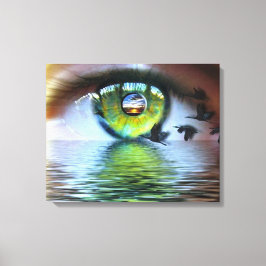 Lienzo El ojo del observador