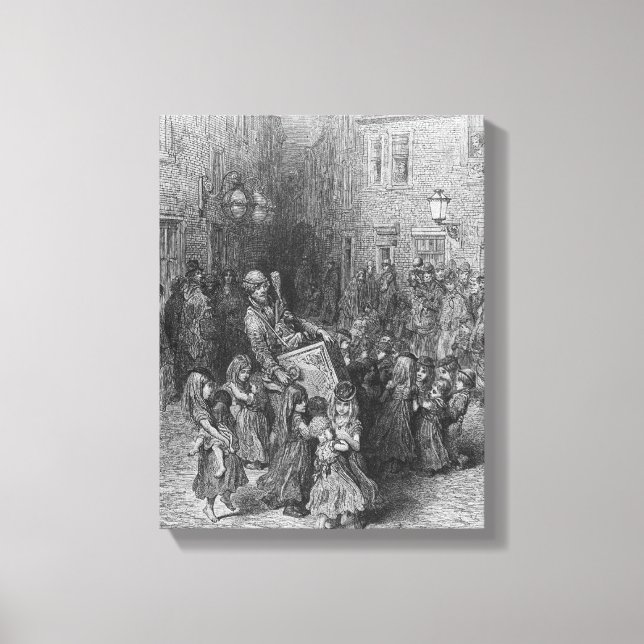 Lienzo El órgano de la Corte (Anverso)