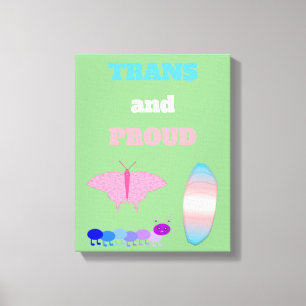 Lienzo El orgullo transgénero LGBTQIA desciende a la mari