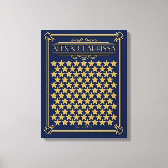 Lienzo El oro del gran libro de bodas de Roaring 20's (Anverso)