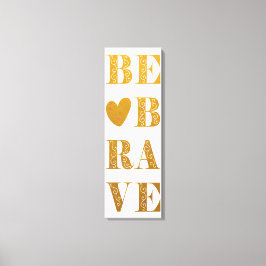 Lienzo El oro falso moderno y el blanco son valientes con