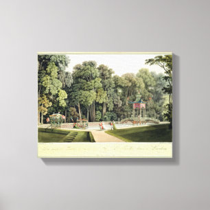 Lienzo El pabellón chino en los jardines de Laxenburg,
