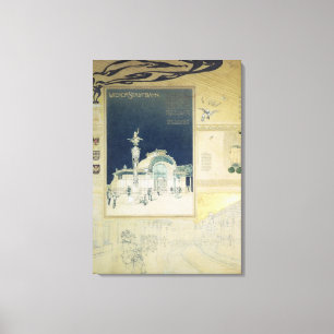 Lienzo El pabellón de Stadtbahn de la Viena