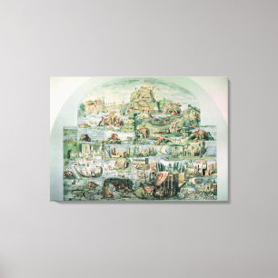 Lienzo El paisaje cruzó por el Nilo, Palestrina, 2do-3ro